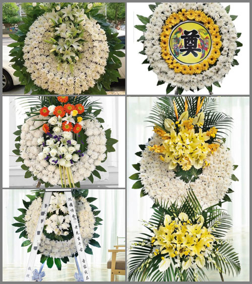 湖北黄冈市黄梅县五祖镇多云村花圈速递